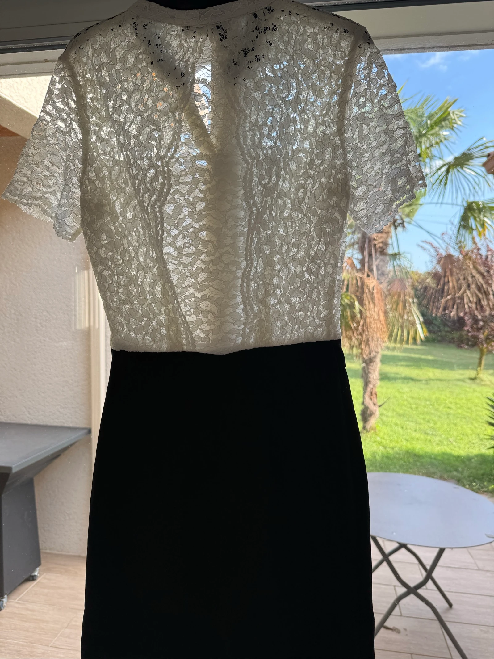 Vestido de dois materiais The Kooples – photo 7